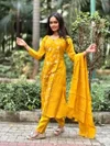 KF 908 Kalaai Mull Chanderi Embroidery Kurti With Bottom Dupatta 
